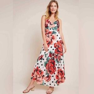 Farm Rio x Anthropologie Riviera Eyelet Maxi Dress size 6